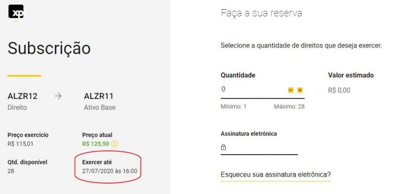 subscrição fundos imobiliários